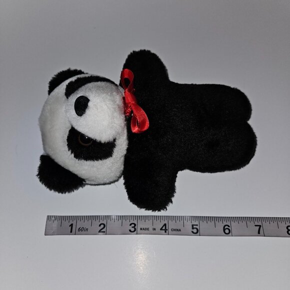 VTG Christmas Stocking Plush Panda Bear Stuffed Animal Toy  VTG Christmas Stocking Plush Panda Bear Stuffed Animal Toy